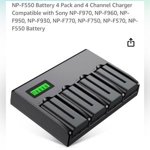 4 batteries & 4 channel charger